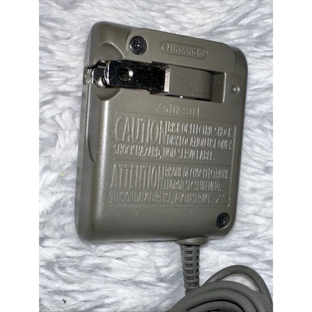 Nintendo DS Lite AC Adapter Wall Charger USG-002 Official OEM Grey